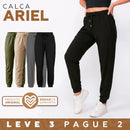 [Leve 3 Pague 2] Calça Feminina Ariel em Malha Seda Gelo (Conforto e Estilo do Dia a Dia!)
