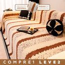[Leve 2 Pague 1] Capa de Sofá Clara em 100% Algodão Premium (Estilo Moderno e Conforto Garantido) +BRINDES: 2 Almofadas