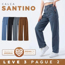[Leve 3 Pague 2] Calça Feminina Santino em Algodão e Seda Gelo (Elegante e Sofisticada!)