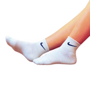 Kit meia Nike cano alto Preto / Branco - 2 pares (tam. 35 a 42)