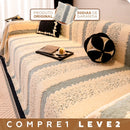 [Leve 2 Pague 1] Capa de Sofá Clara em 100% Algodão Premium (Estilo Moderno e Conforto Garantido) +BRINDES: 2 Almofadas
