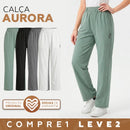 [Leve 3 Pague 2] Calça Feminina Aurora em Malha Seda Gelo (Moderna Com Modelagem Inteligente!!)