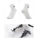 Kit meia Nike cano médio Preto / Branco - 2 pares (tam. 35 a 42)